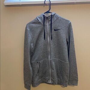 Nike Women’s Heather Gray Zip-Up Hoodie